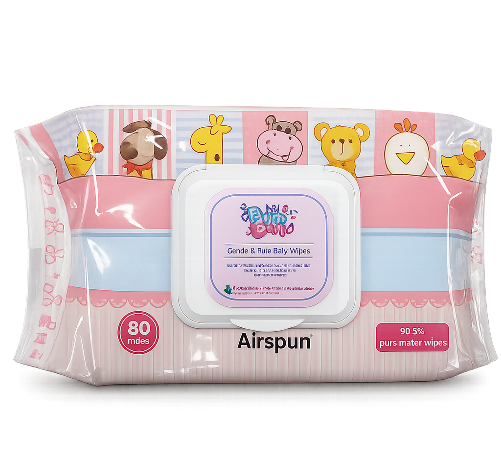 Hello Bum Bum pink pack, 80 baby wipes